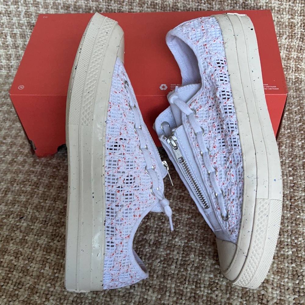 Converse Chuck 70 OX White/Bright Poppy/Egret WMNS - Picture 12 of 16